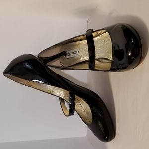 Steve Madden Ladies 9M Black Patent Leather Loucee Pumps